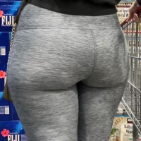 Whooty in grey leggings