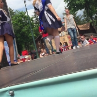Blonde performer upskirt (part 2)