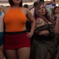 Smoking hot cosplay chick as Velma