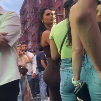 Hot candid brunette babe with a sexy round bubble in a tight brown dress skinnytantendress.mp4-2024-05-26-11h16m06s662.jpg