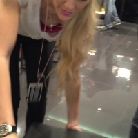 Quick downblouse on blonde