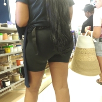 Candid thick ebony girl with a curvy big booty in black spandex shorts (part 1) CABSH 22-1 - REG.mp4-2023-05-27-07h35m07s532.jpg