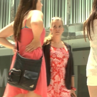 Couple of girls in dresses