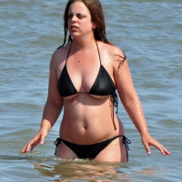 Thick Cape Town beach girl in tiny bikini Thick bikini girl in Cape Town