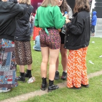 Patterned festival booty