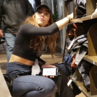 Beautiful and sexy employee