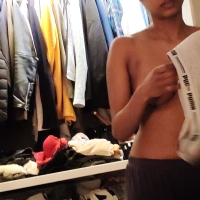 Hot candid girlfriend gets her ass and tits recorded without knowing Bluebit - Boobsshow of my fuckpet getting ready to sleep - 0017img-20210203-225456-1.jpg