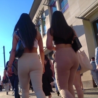 Arab duo in leggings