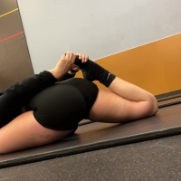 Big booty gym blonde