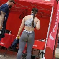 Athletic grey booty