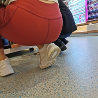 Nice ass in tight red leggings shopping Nice ass in red leggings