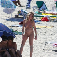 Bunch of sexy ladies on a nude beach Bunch of nude beach ladies