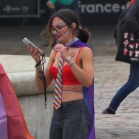 Pretty candid Pride girl in a red bra with nice tits Club-NotMe-TCZ-2022-Teen in bra getting ready for pride.mp4-2023-06-10-13h42m23s091.jpg