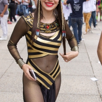Sexy girl in hot costume