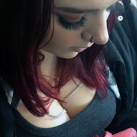 Chubby busty redhead