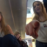 Loose Jeans Braces Teenie Duo Busted the Shooter Hardcore in a Mall