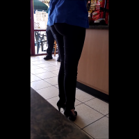 Sexy lady in pants and a skirt