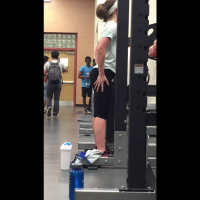 Spandex sisters at the gym