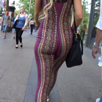 Sexy blonde in leggings body suit