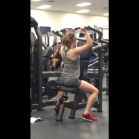 2 gym girls in spandex shorts