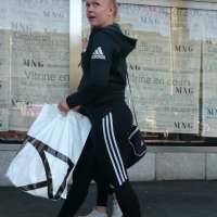 Sexy Swedish booty in Adidas pants