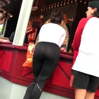 Amusement park babe