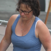 Older neighbor with big tits and pokies Neighbors big tits