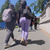 Purple leggings