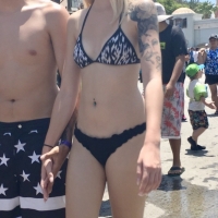 Sexy candid tattooed blonde chick in a black thong bikini tumblr_p7c0diojAw1x18jdvo1_1280.jpg