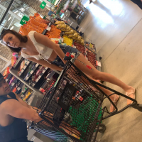 Cute tits at the store