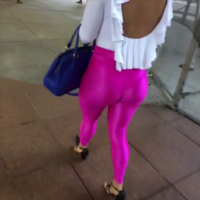 Amazing ass in pink