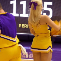 LSU cheerleader cheeks