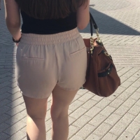Hottie in tan shorts