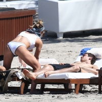 Hilary Duff looking thick and sexy in a white bikini at a beach in Costa Rica Hilary Duff in white bikini at a beach in Costa Rica