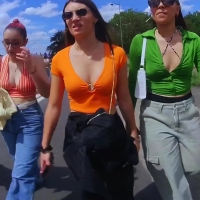 Hot candid girl showing some cleavage along with her following friends NotMe TCZ 2023 - Marching behind their leader.mp4-2023-06-29-16h37m51s605.jpg