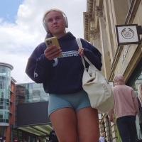 Hungry blue booty