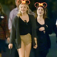 Chloe Moretz in short shorts out at Disneyland in Anaheim Chloe Moretz at Disneyland