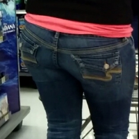 Blonde milf shopping in tight jeans Milf in jeans shopping