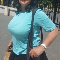 Big boobed mature lady with some vpl Big boobed mature lady