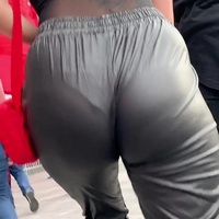 Shiny pants booty