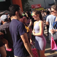 Hottie in grey skirt