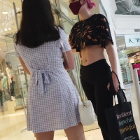 Cute candid girl at the mall in a Dorothy skirt with her pink haired sexy friend in jeans and some bonus girls in leggings ICGY133.mp4-2023-07-09-15h28m26s510.jpg