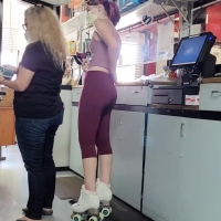Skinny candid purple haired girl on roller skates in maroon leggings with a tight booty InShot_20211005_144229943.mp4-2022-07-10-08h42m34s903.jpg