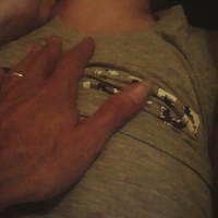 Sleeping wifes husband reveals her hairy pussy and tits Sleeping wife pussy and tits
