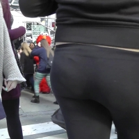 Thick candid babe