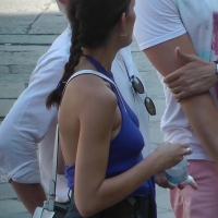 Braless candid brunette chick in a blue top with pokies and a skirt with sexy legs nightshade180731_96.8FWomanUnwillingToWearBra.mov-2022-07-18-06h45m55s966.jpg