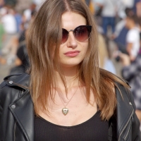 Various candid beautiful women in different outfits in public 98482383@N03_47019262624_Tight and Shiny 2.jpg