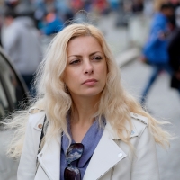 Various candid beautiful women in different outfits in public 98482383@N03_47732779942_Blonde Walker 2.jpg