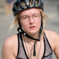 Various candid beautiful women in different outfits in public 98482383@N03_48589775137_Sexy Biker 2.jpg