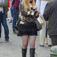 Various candid beautiful women in different outfits in public 98482383@N03_48735236382_Young Rebel 3.jpg
